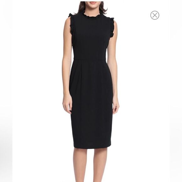 NEW Maggy London Mock Neck Sheath Dress- Size 2 - Picture 1 of 11